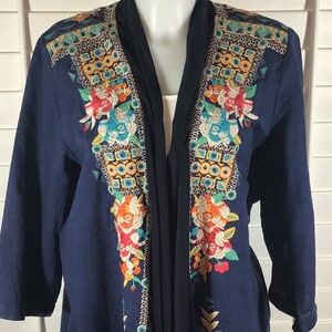 Johnny Was open front jacket